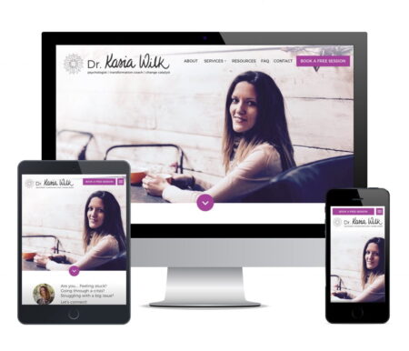 Web design for Counsellor Dr Kasia Wilk