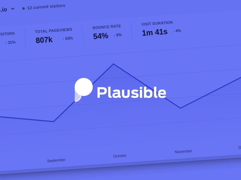 plausible analytics counsellor web design